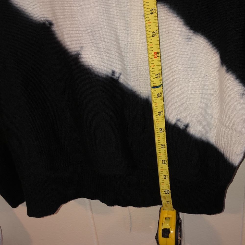 Philosophy Tie Dye Black And White Soft Warm Sweater Size XL - Picture 11 of 13